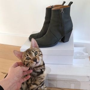 Acne Studios Pistol Boots Dark Charcoal Grey 37